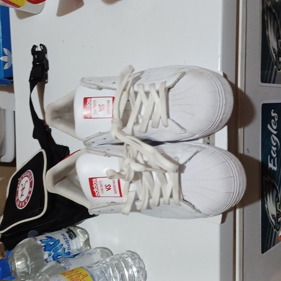 adidas Other - Adidas stan smith vs superstar red and white mens size 10.5 pre owned